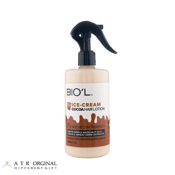 لوسیون مو تقویت کننده بیول مدل Chocolate Ice Cream مناسب مو نازک و آسیب دیده حجم 400 میلی لیتر