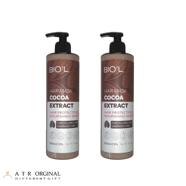 ماسک مو بیول حاوی عصاره کاکائو حجم 500 میلی لیتر