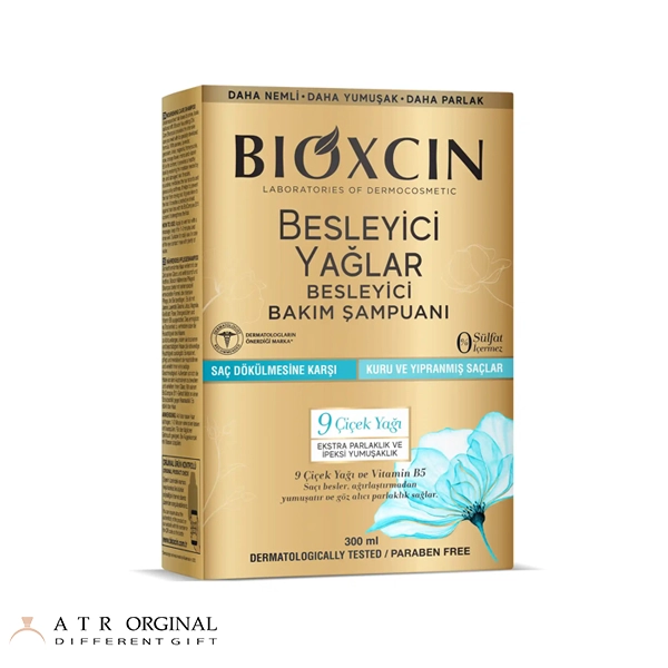 شامپو ضد ریزش بیوکسین حاوی 9 روغن مغذی مناسب موهای خشک و آسیب دیده حجم 300 میل