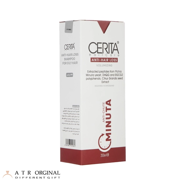 شامپو ضد ریزش و حجم دهنده سریتا مدل Minuta مناسب مو چرب حجم 200 میلی لیتر