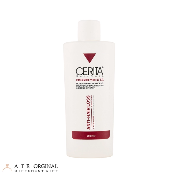 شامپو ضد ریزش و حجم دهنده سریتا مدل Minuta مناسب مو چرب حجم 200 میلی لیتر