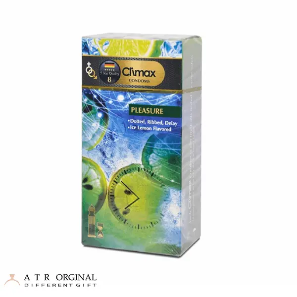 کاندوم کلایمکس مدل Pleasure 8 بسته 12 عددی