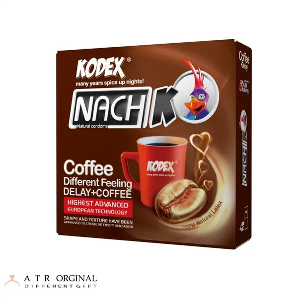 کاندوم تاخیری کدکس مدل Coffee بسته 3 عددی
