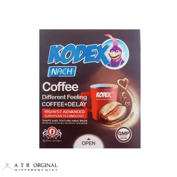 کاندوم تاخیری کدکس مدل Coffee بسته 3 عددی