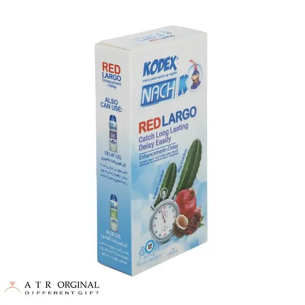 کاندوم کدکس مدل Red largo بسته 12 عددی