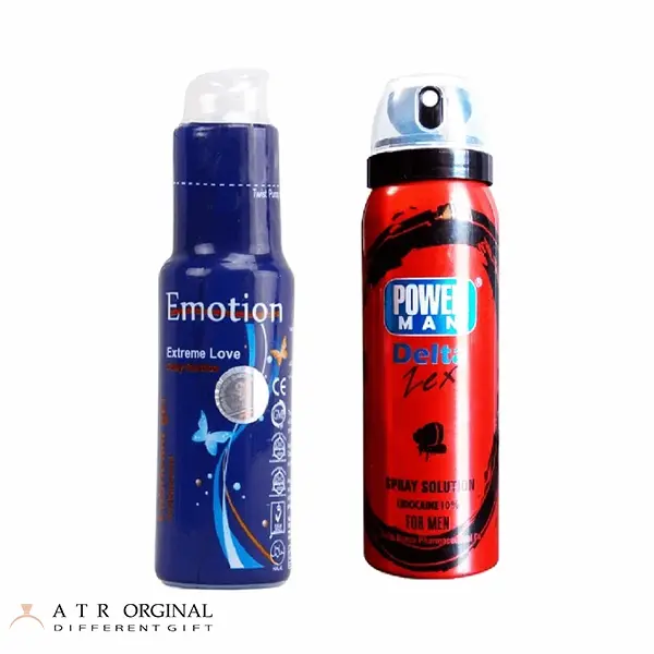 اسپری تاخیری دلتا مدل rose و ژل تاخیری ایموشن مدل Extreme Love