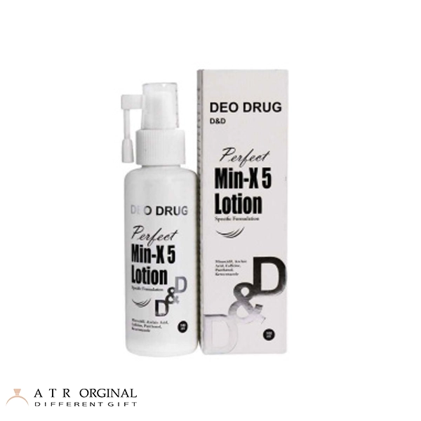 لوسیون مو ضد ریزش دئو دراگ مدل Min X5 مناسب انواع مو حجم 100 میلی لیتر