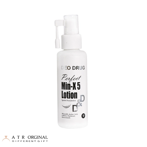 لوسیون مو ضد ریزش دئو دراگ مدل Min X5 مناسب انواع مو حجم 100 میلی لیتر