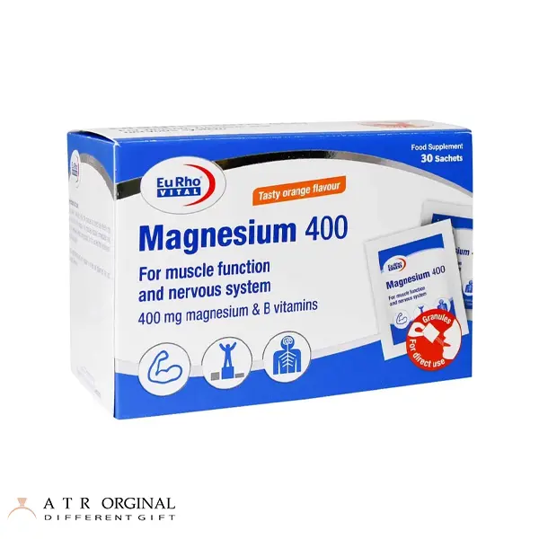 ساشه منیزیم 400 یوروویتال بسته 30 عددی