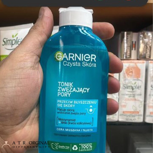تونر صورت پیور اکتیو (Czysta Skora) گارنیه مناسب پوست چرب و مختلط