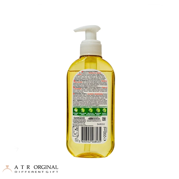 ژل شستشوی صورت مدل Vitamin C حجم 200 میل گارنیر