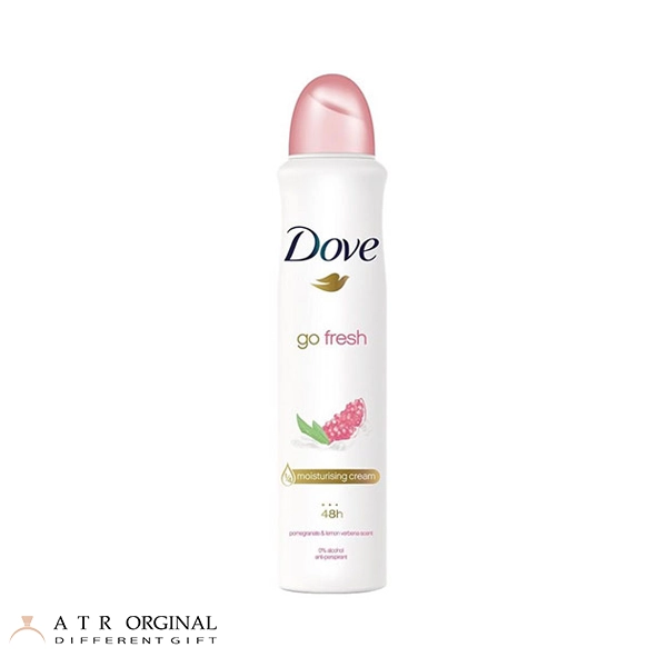 اسپری بدن زنانه 48 ساعته گو فرش داو با رایحه انار