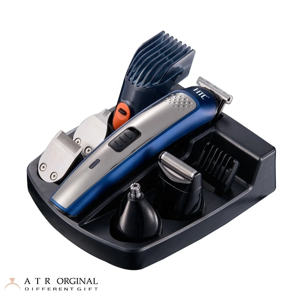 ست ماشین اصلاح موی صورت و بدن شارژی اچ تی سی مدل AT 1207