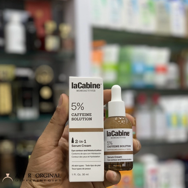 سرم کرمی کافئین دور چشم لاکابین ضد تیرگی ضد پف