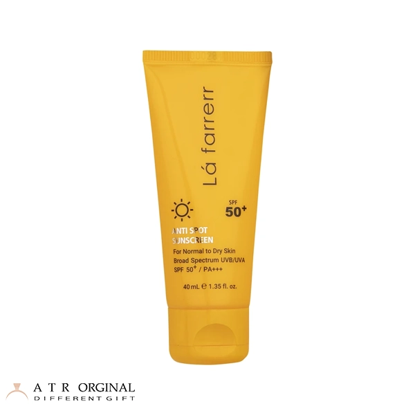 کرم ضدآفتاب و ضدلک بی‌رنگ لافارر مدل SPF50، مناسب پوست‌های خشک و معمولی، حجم 40 میلی‌لیتر
