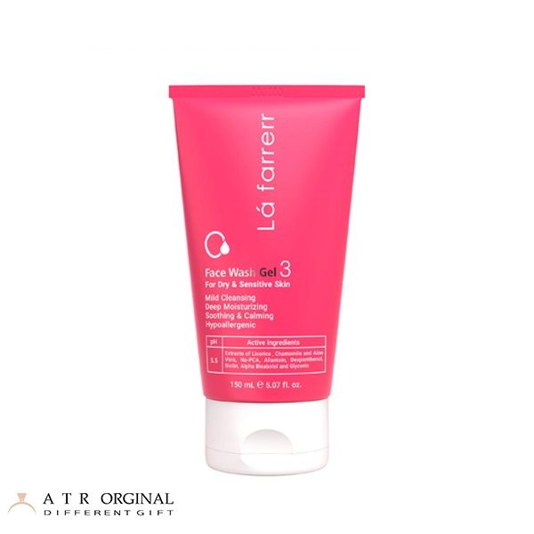 ژل شستشو صورت لافارر مناسب پوست خشک و حساس