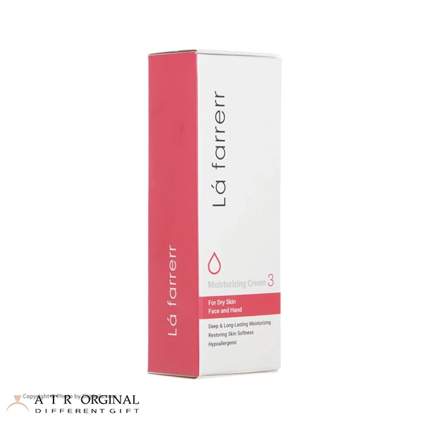 کرم مرطوب‌کننده و آبرسان دست و صورت لافارر مدل 03 مناسب پوست‌های خشک حجم 75 میلی‌لیتر