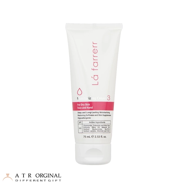 کرم مرطوب‌کننده و آبرسان دست و صورت لافارر مدل 03 مناسب پوست‌های خشک حجم 75 میلی‌لیتر