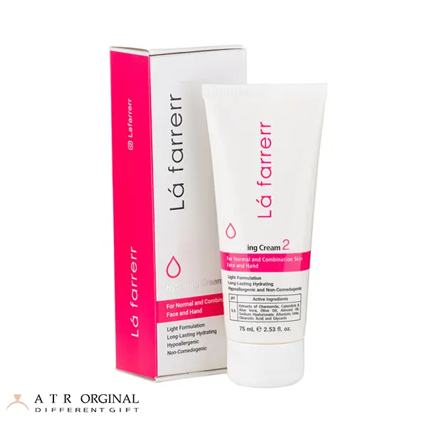 کرم آبرسان و مرطوب کننده پوست نرمال و مختلط لافارر مدل 2