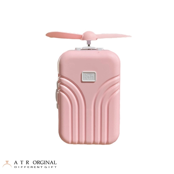 رینگ لایت آرایشی و آینه و فن مدل چمدان