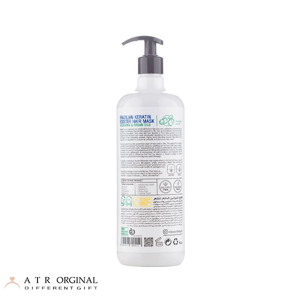 ماسک مو کراتین میسوری فاقد سولفات مناسب مو خشک میسوری حجم 1000 میلی لیتر