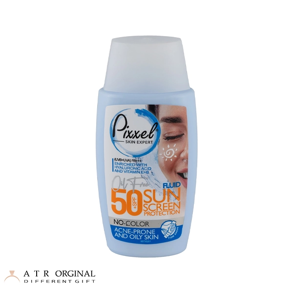 کرم ضد آفتاب بی رنگ پیکسل مدل Oily Acne Prone Skin با SPF50 مناسب پوست چرب