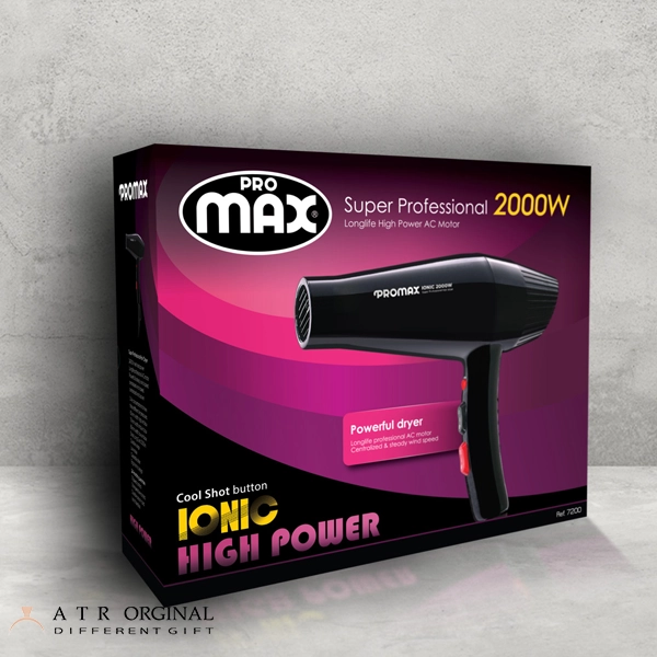 سشوار ۲۰۰۰ وات با دکمه آیونیک مدل 7200