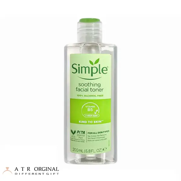 تونر پاک کننده سیمپل مدل kind to skin حجم 200 میلی لیتر