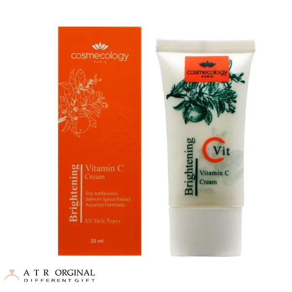 کرم روشن کننده پوست کاسمکولوژی حاوی ویتامین C حجم 30 میلی لیتر