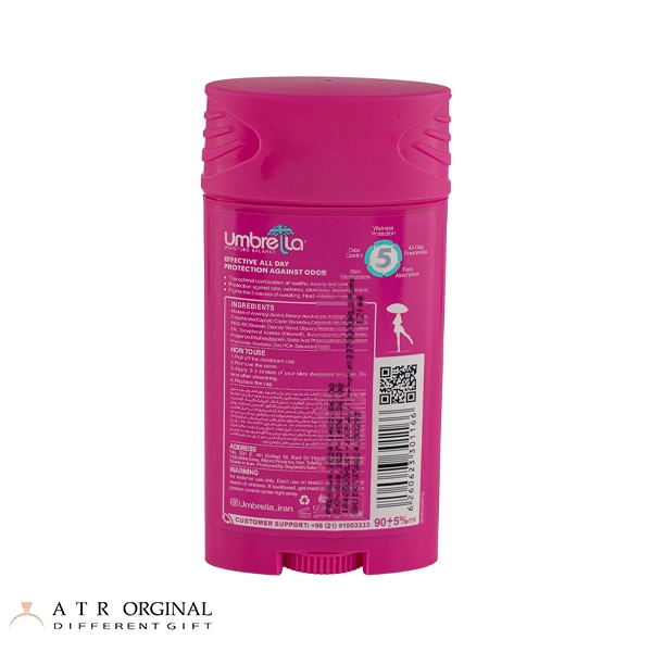 استیک ضد تعریق زنانه آمبرلا مدل Kiss Miss حجم 90 میلی لیتر