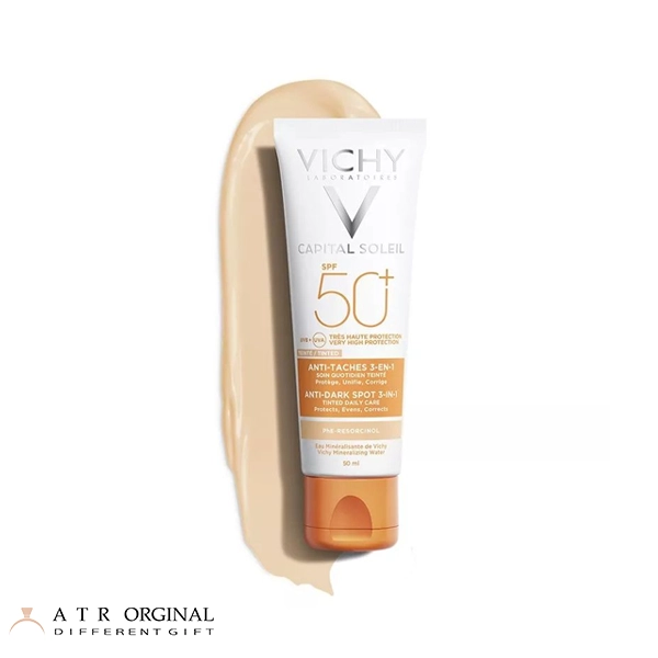 کرم ضد آفتاب ضد لک رنگی 3 در 1 VICHY ANTI-TACHES ویشی