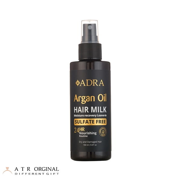 اسپری شیر مو آرگان آدرا مناسب مو خشک و آسیب دیده حجم 150 میلی لیتر