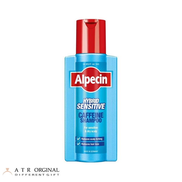 شامپو ضدریزش و آبرسان کافئین آلپسین مدل Hybrid