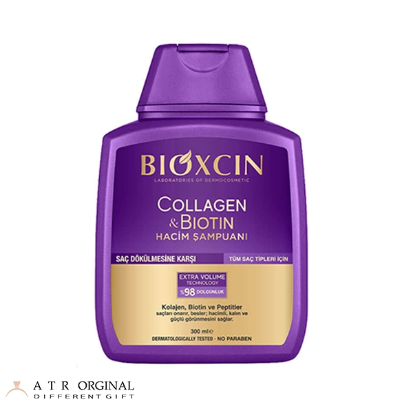 شامپو ضد ریزش و حجم دهنده کلاژن و بیوتین بیوکسین 300 میل