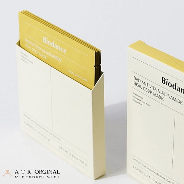ماسک ورقه‌ ای ضد لک و ضد جوش نیاسینامید بایودنس Biodance بسته 4 عددی