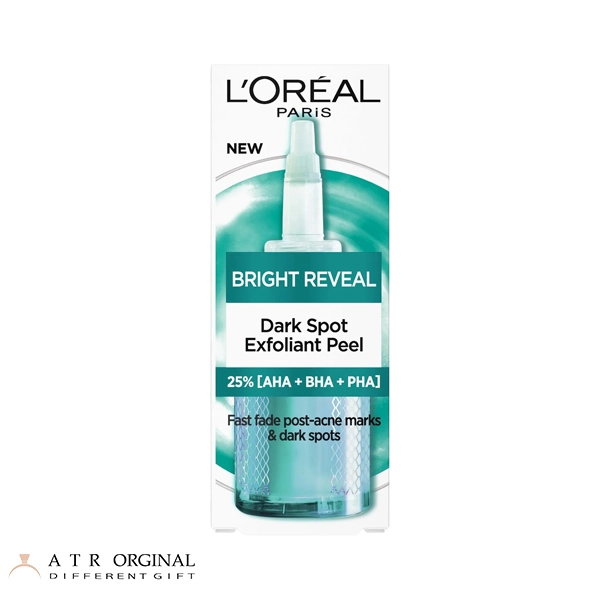 سرم پیلینگ لایه بردار و ضد جوش 25% لورال مدل BRIGHT REVEAL حجم 25 میل