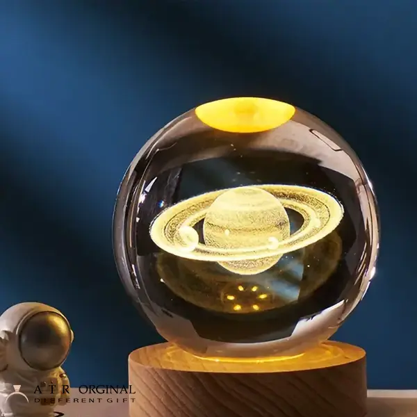 چراغ خواب گوی کریستالی مدل سیاره کیوان