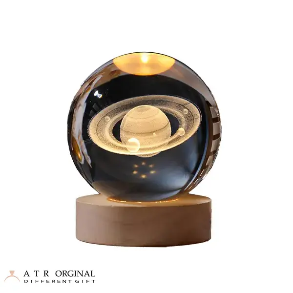 چراغ خواب گوی کریستالی مدل سیاره کیوان