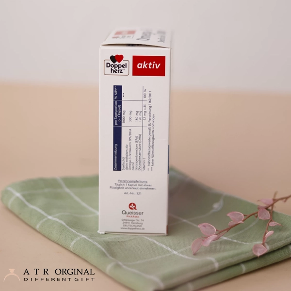 کپسول امگا ۳ دوز ۱۰۰۰ دوپل هرز اکتیو آلمان