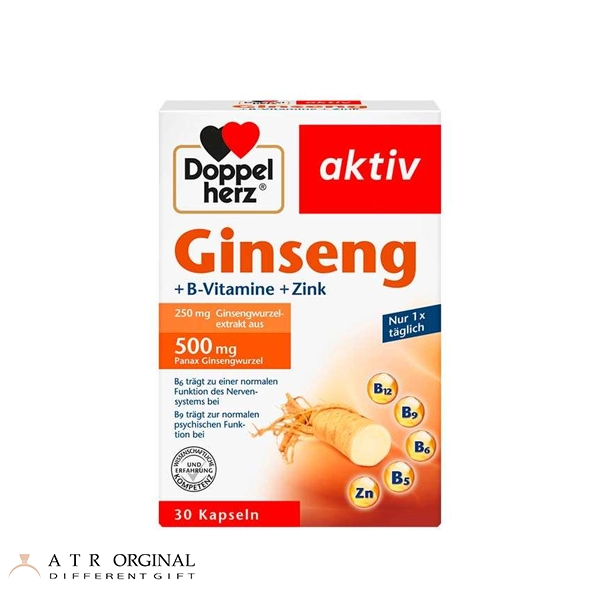 کپسول جینسینگ و ویتامین ب دوپل هرز ۳۰ عددی