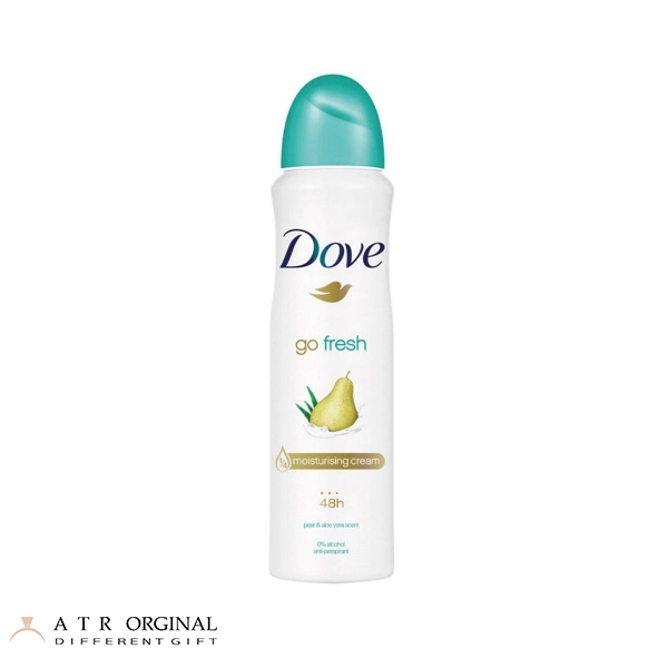 اسپری بدن 48 ساعته اورجینال زنانه داو با رایحه گلابی و آلوئه‌ورا