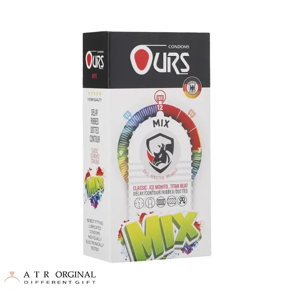 کاندوم اورز مدل Mix بسته 12 عددی