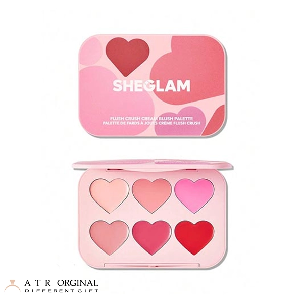 پالت رژگونه قلبی شیگلم مدل BLUSHING BOUQUET