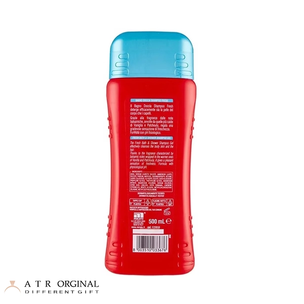 شامپو دوکاره مردانه اینتسا مدل Pour Homme Fresh حجم ۵۰۰ میلی‌لیتر