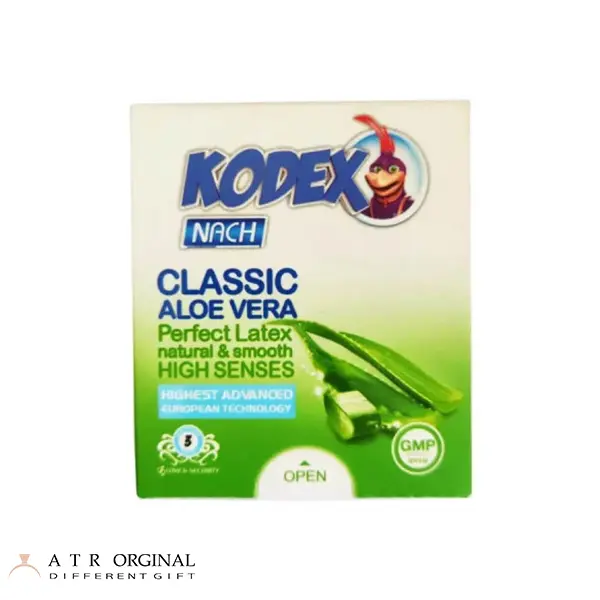 کاندوم کدکس مدل Classic Aloevera بسته 3 عددی