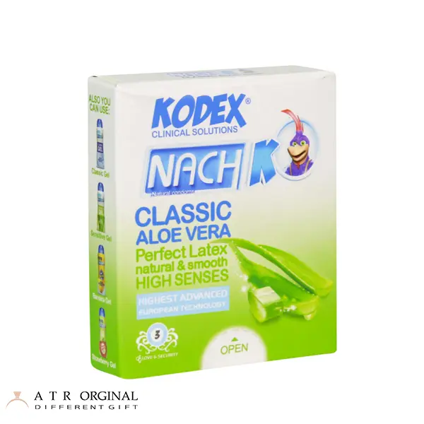 کاندوم کدکس مدل Classic Aloevera بسته 3 عددی