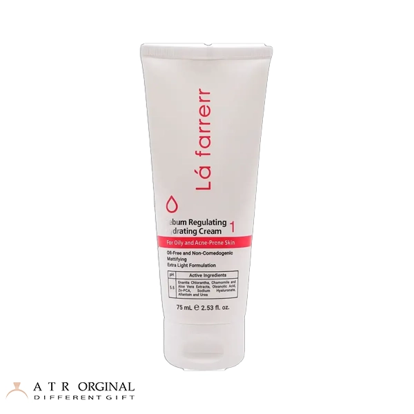 کرم کنترل کننده چربی و آبرسان لافارر شماره 1 مناسب پوست چرب و آکنه دار حجم 75 میلی لیتر