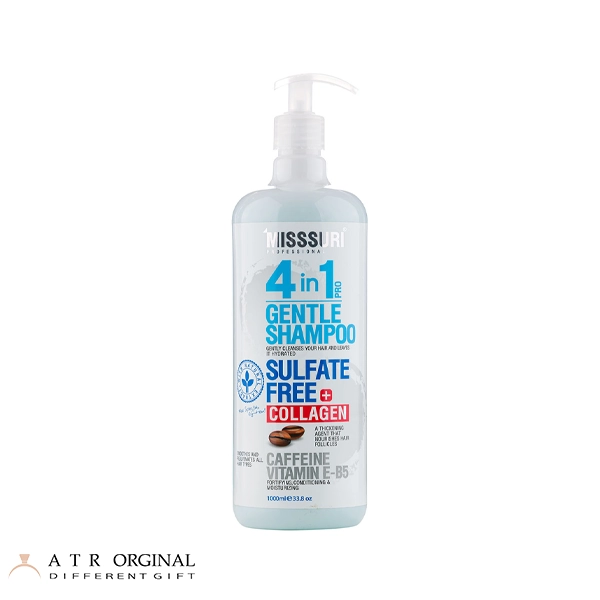شامپو فاقد سولفات و تقویت کننده مو 4 در 1 میسوری حجم 1000 میلی لیتر