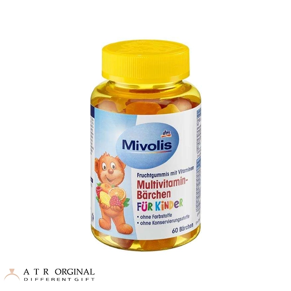 مولتی ویتامین پاستیلی کودک از برند آلمانی Mivolis