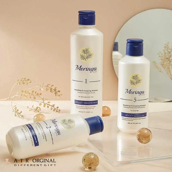 شامپو محافظ موی فر شماره 5 حجم 400میل مورینگا